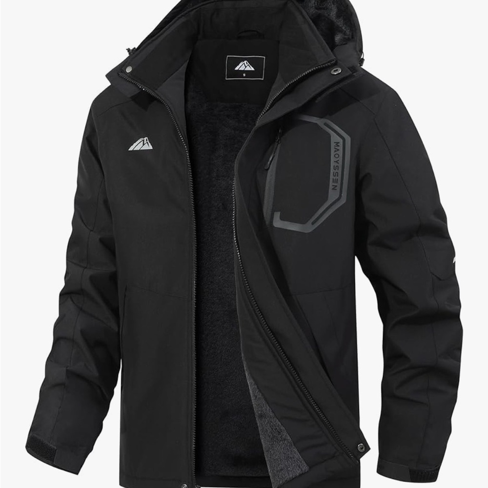 Men's Black Waterproof Jacket